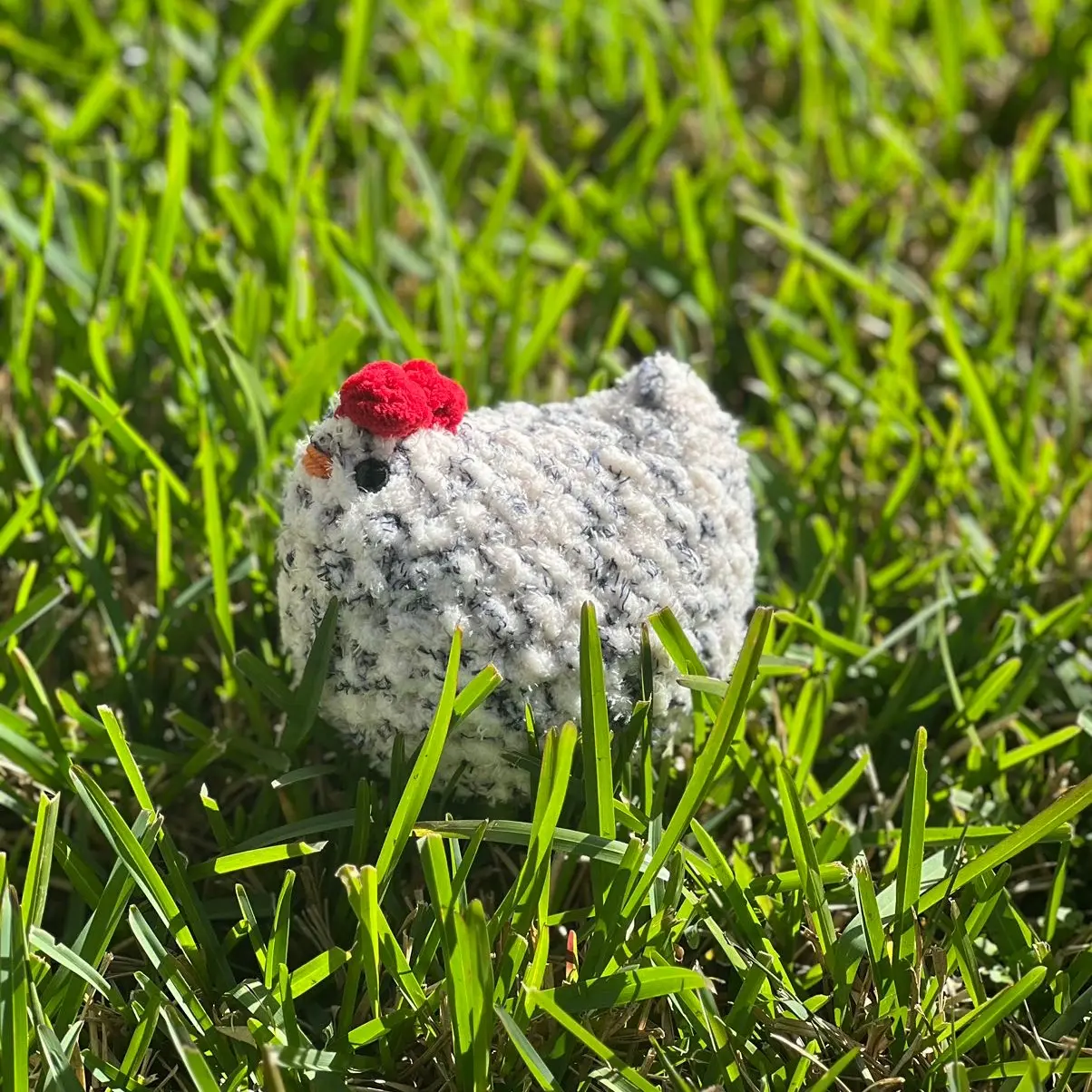 Crochet Chicken Plushie - Realistic Soft Toy for Kids and Adults - High Quality Yarn Craftsmanship