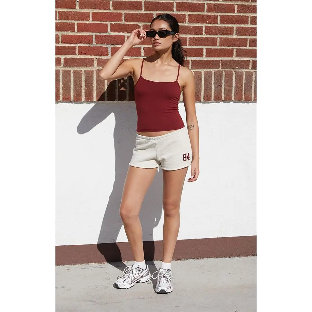 John Galt Women's Silver 84 Applique Emery Sweat Shorts