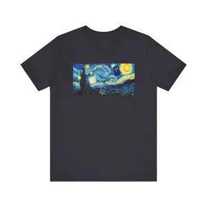 Van Gogh Starry Night TARTIS T-Shirt Starry Night Doctor-WHO Tardis Shirt - DOH10015