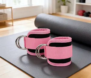 Ankle Strap for Cable Machines & Resistance Bands, 2 Counts Workout Cuffs for Home & Gym, Glutes, Kickbacks, Leg Extensions, Stretching Gear for Men & Women