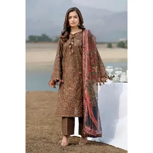 3PC Embroidered stitched Lawn Suit | KSE-3790