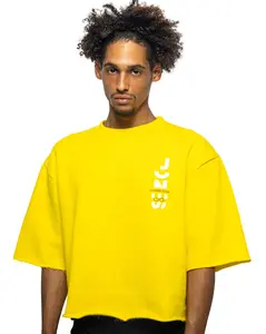 Yellow Cropped Tee