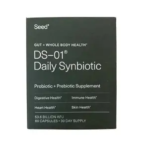 SEED PROBIOTICS DS-01 Daily Synbiotic + PREBIOTIC SUPPLEMENT 60 Capsules