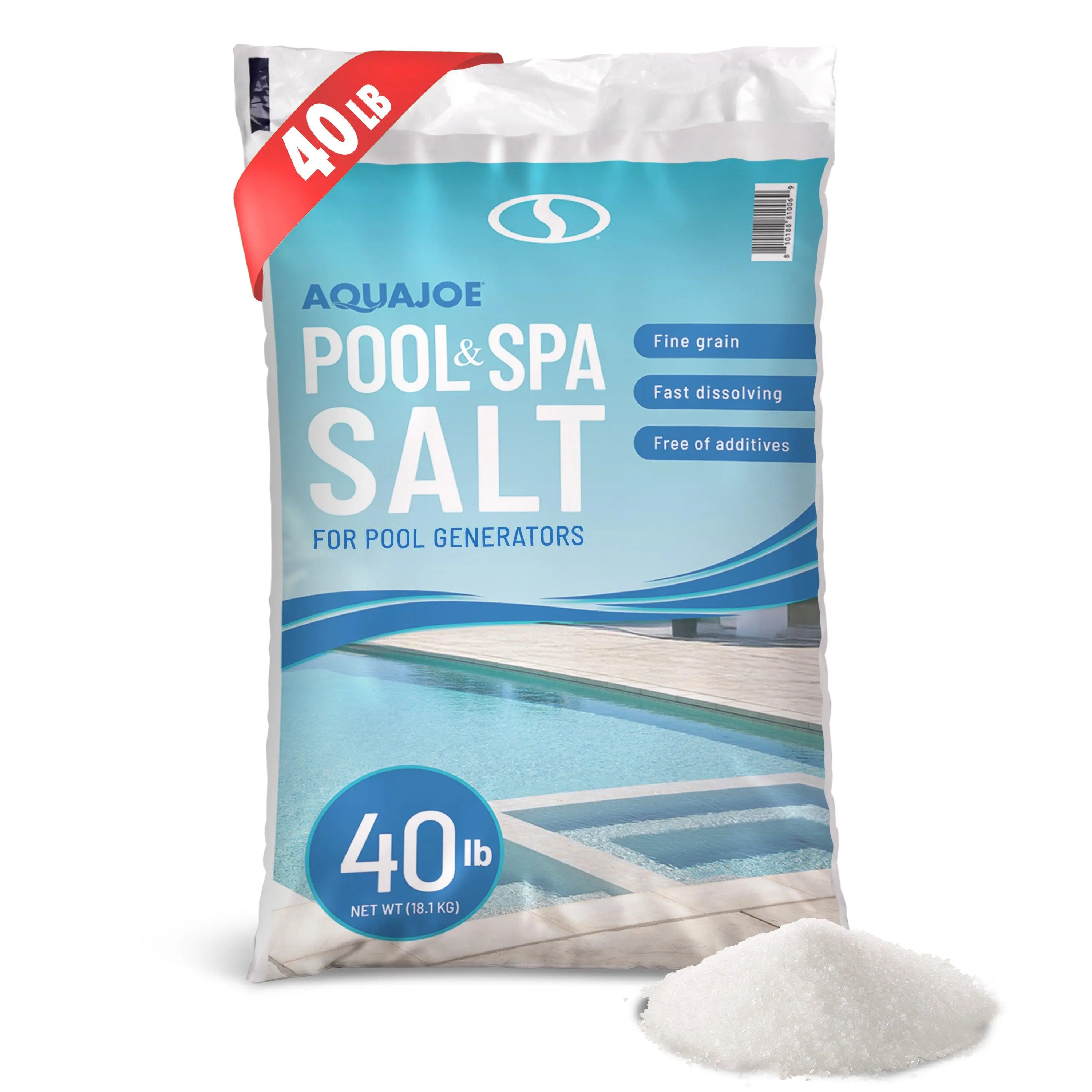 Aqua Joe 40 Pound Fast Dissolving Pool Spa Salt for Pool Generators, AJ-PS40 Aqua Joe 40 Pound Fast Dissolving Pool Spa Salt for Pool Generators, AJ-PS40