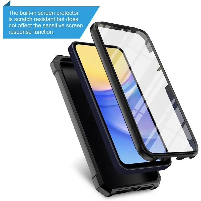 BLU View 5 Phone Case for BLU View 5 (B160V) with Built-in Screen  Protector, Dual Layer Shockproof Full-Body Casing, Military-Grade  Protection - TikTok Shop