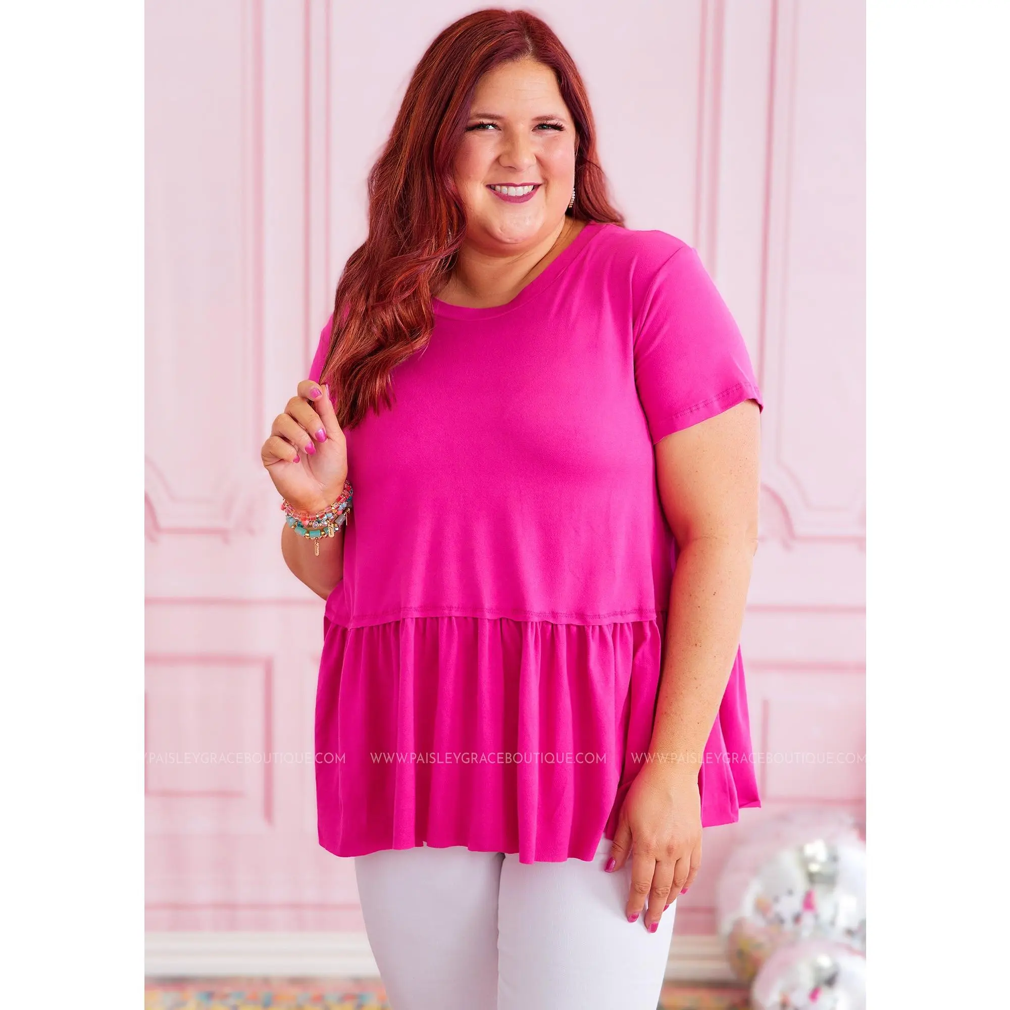 Shelby Top - Hot Pink - FINAL SALE