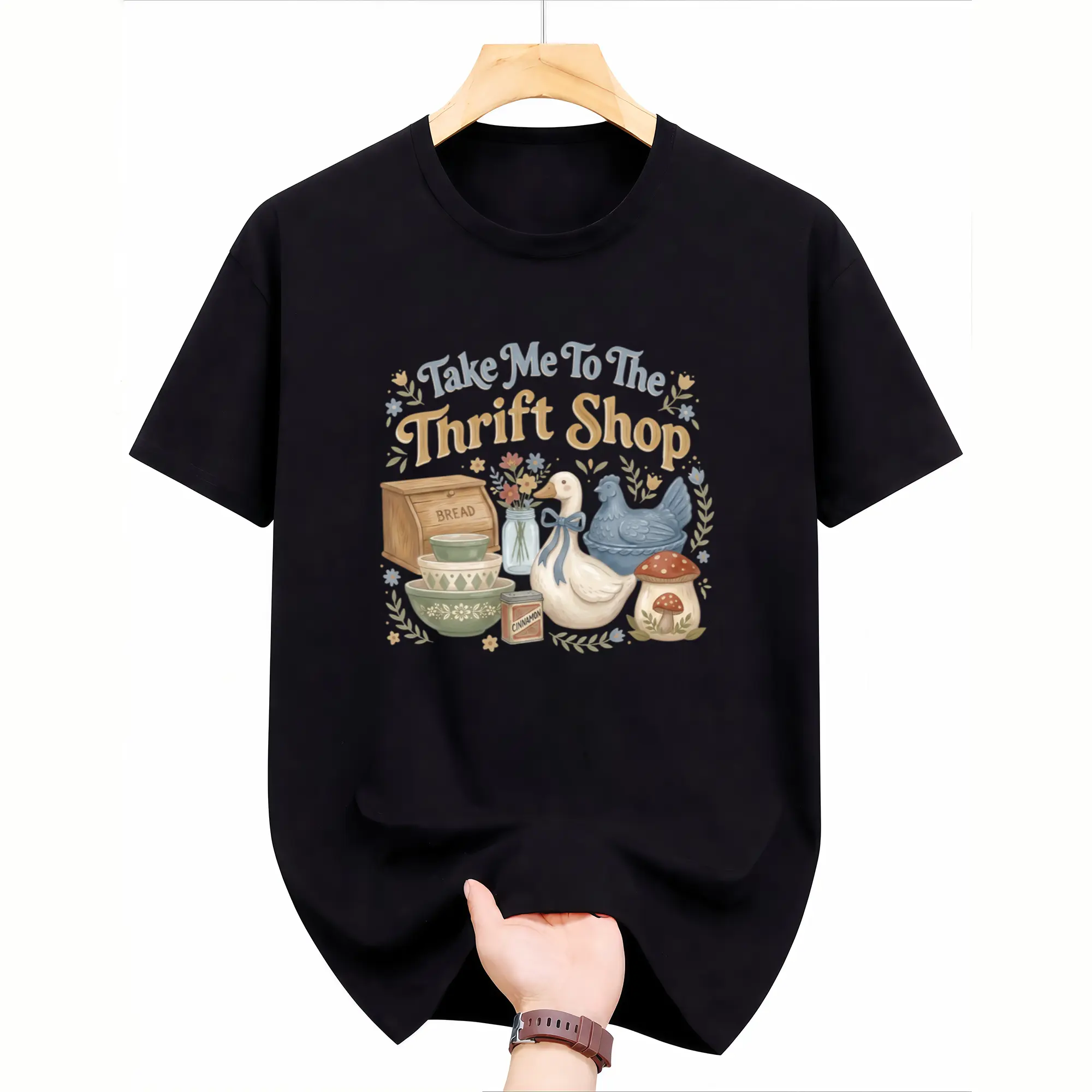 Thrifting Shirt Take Me To The Thrift Shop Tee, Sustainable Fashion Sweatshirt, Cottagecore Crewneck, Gift For Thrifter