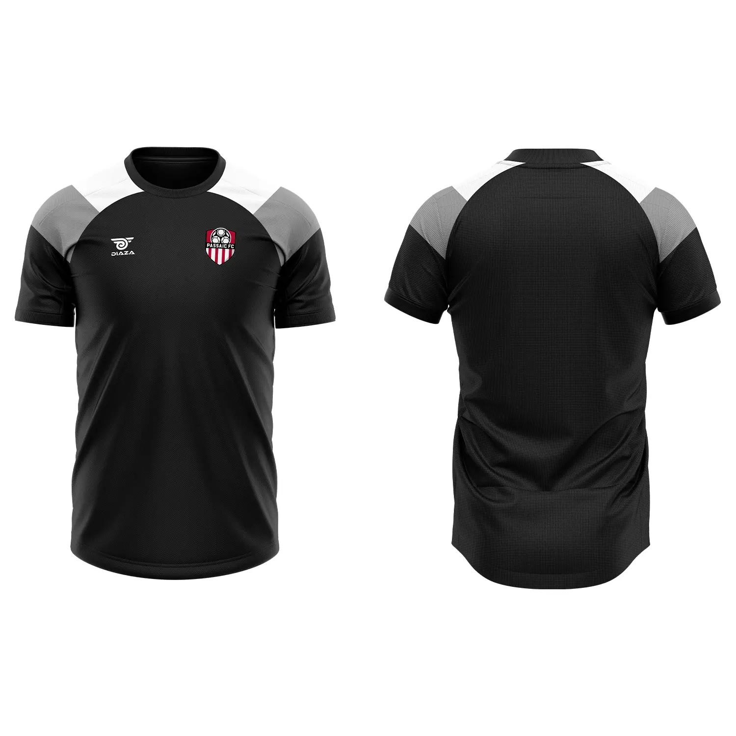 Passaic FC Tri-Tone Practice Jersey Black