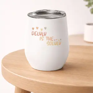 Sable Josephine Insulated Printed Wine Tumbler, Portable Drinkware with Lid for On-the-Go Use