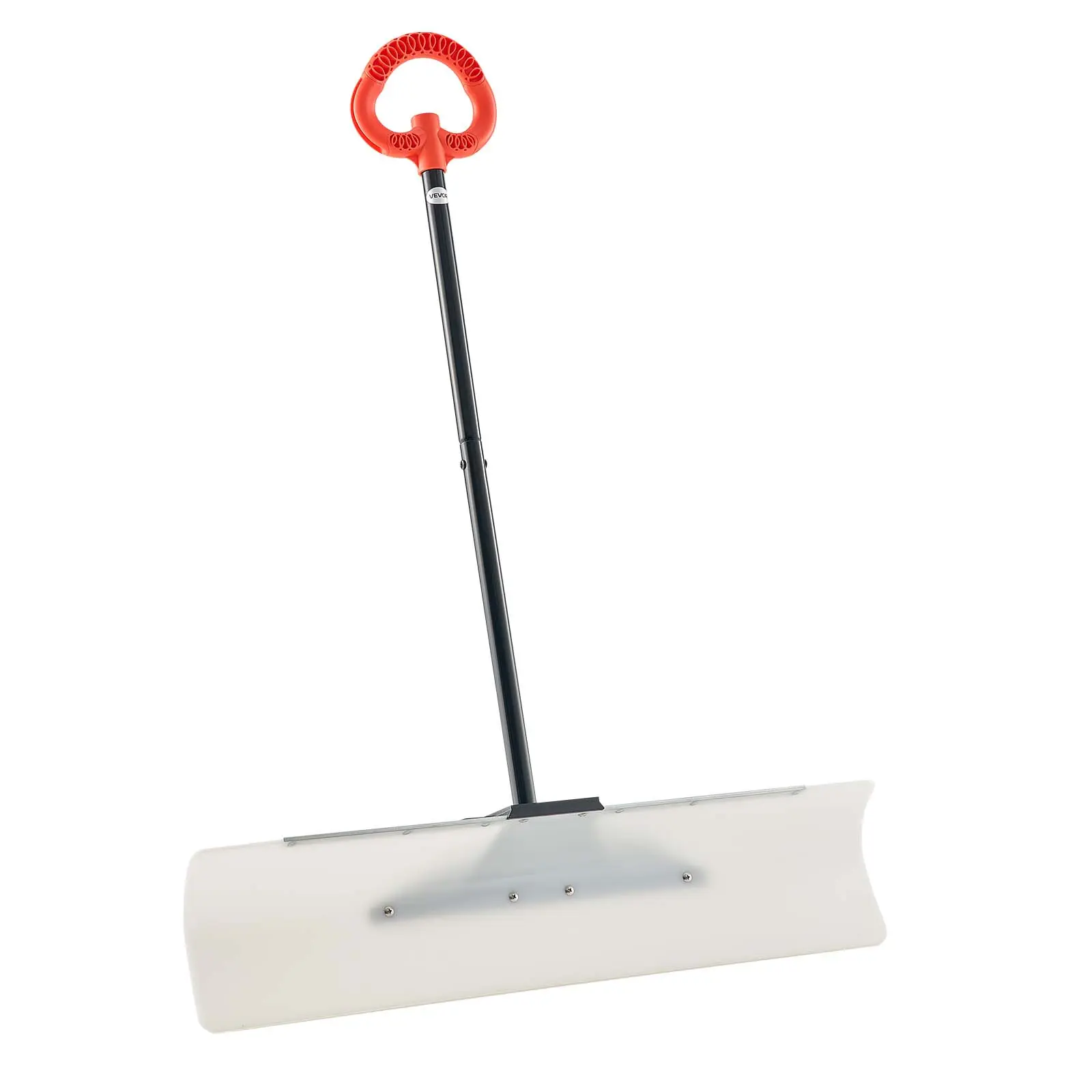 【Summerfinds】VEVOR 36-in Blade Snow Pusher Shovel, HDPE Plastic with Metal Edge Strip, Reversible Design, Anti-Slip Grip, Segmented Handle, Bending-Twisting Protection, Wear-Resistant, Easy Storage & Carry, Garden & Driveway Tool