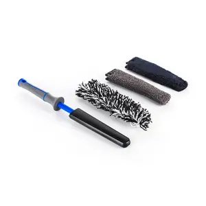 Detail Factory - Wheel Brush Mini with Interchangeable Microfiber Covers - Ultra-Soft Cleaning, Washing and Detailing Wheels, Tires, and Rims