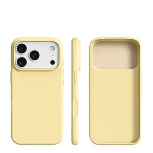 1 piece BASE MORE COVER luxury ultra-thin liquid silicone iPhone case for Apple mobile phones. Soft touch feel, soft edge wrapping, matte soft shell case. Skin-like texture. Naked phone case. Suitable for Apple iPhone 17 Pro Max/16/15/14/13 Pro Max Plus.