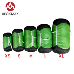 AEGISMAX Outdoor Sleeping Bag Pack Compression Stuff Sack Storage Bag - Waterproof Nylon - Unisex - Camping & Hiking - XS to XL Sizes Available