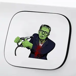 Monster Horror Tank Vinyl Sticker, Peephole Car Decal, Funny Sticker Waterproof Bumper Sticker for Trucks Motorcycles