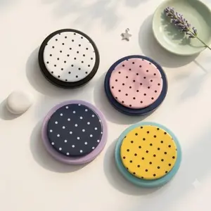 [MAGNETIC] Polka Dot MagSafe Phone Grip, Cute Aesthetic Magnetic Holder, Retro Dotted Round Phone Stand, Minimalist Tech Accessory, Gift for Her