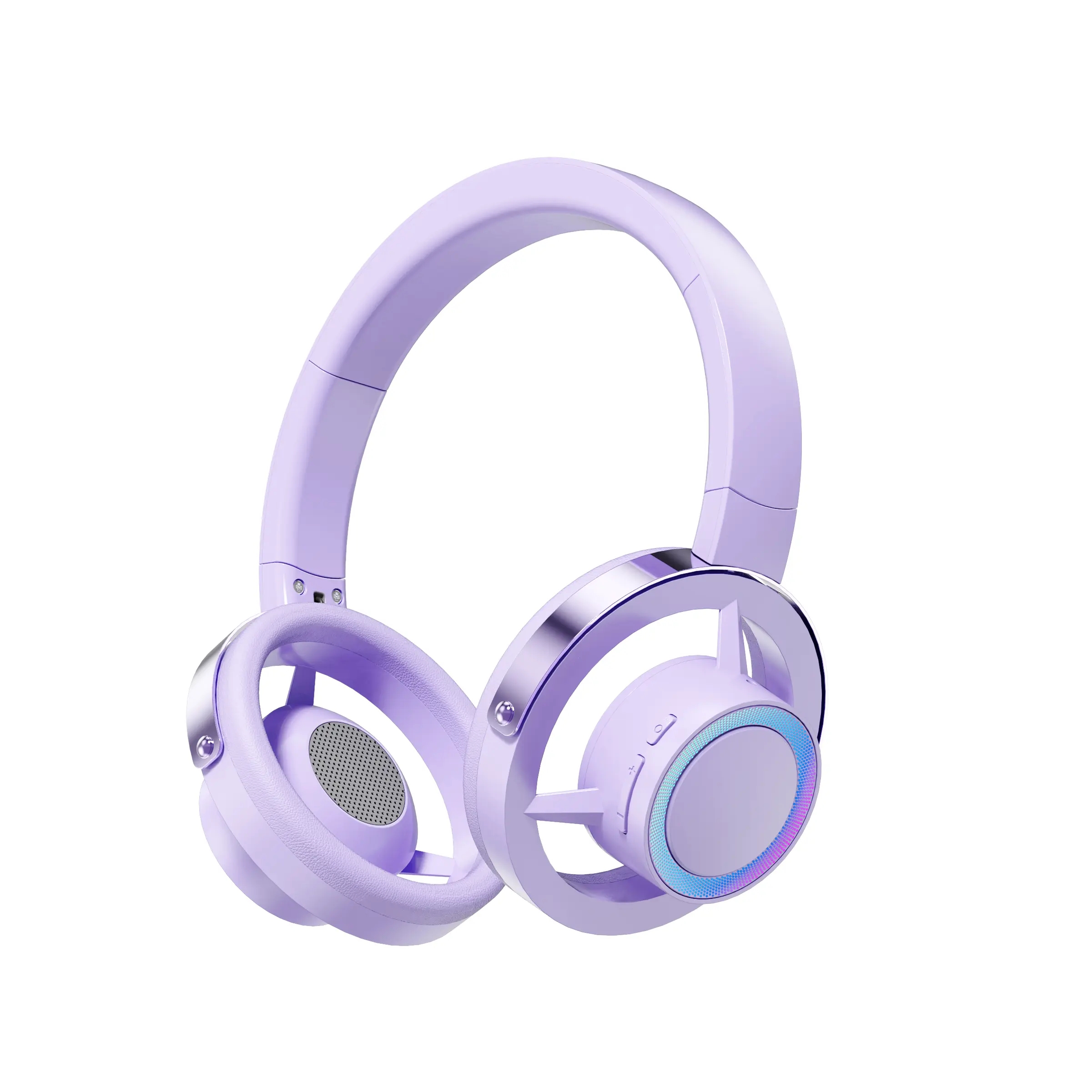 Over-Ear Wireless Headset, 400mAh Battery with 30 Hours Ultra-Long Playback, Bluetooth 6.0, Type-C Charging, 40mm Driver, Silicone Pads, LED Light, Multi-Device Compatible for Mobile, PC, Manufacturer Warranty Audio Electronic Accessory fathersdaygiftidea