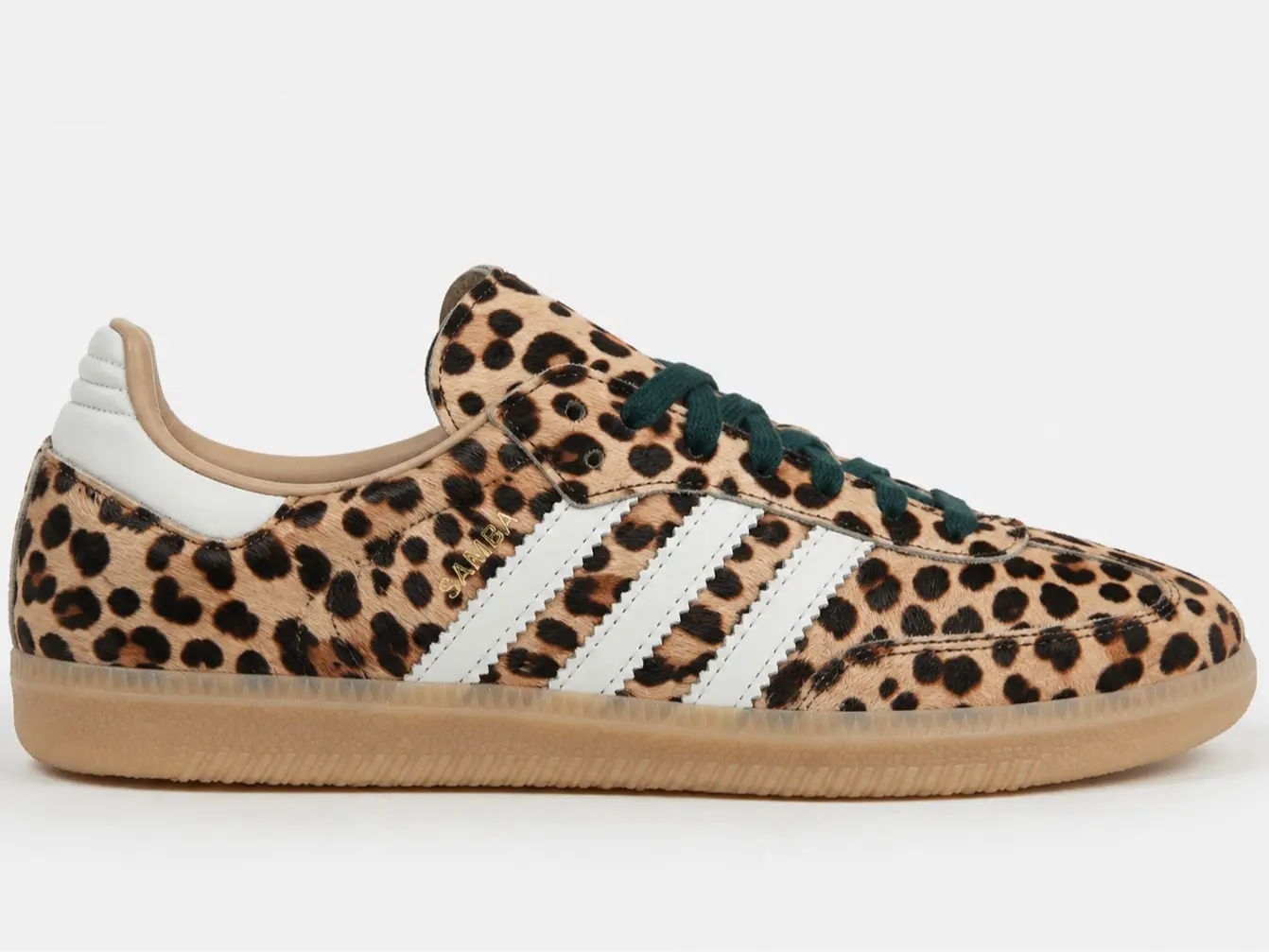 adidas Samba OG Leopard Magic Beige Women's Fashion Shoes New