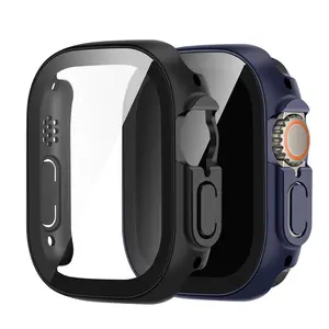 2-Pack Matte Finish Protective Case for Apple Watch 49mm-40mm, Hard Glass Screen Protector, Compatible with Iwatch 11-4 Se Ultra, Great Gift Choice