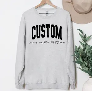 Custom Text T-Shirt or Sweatshirt | Personalized Sweathsirt | DTG Printed