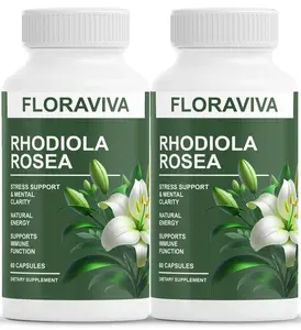 2-Pack Rhodiola Rosea Capsules - Floraviva for Energy, Focus, Mood