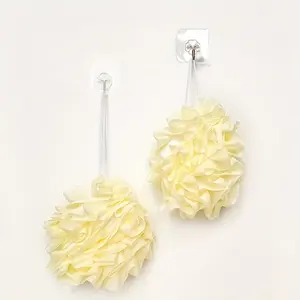 1pc Loofah Sponge, Unisex Soap Foaming Net for Bathroom Cleaning Body Brush