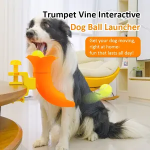 Lingxiao Flower Dog Self-Service Ball Launcher, Interactive Pet Toy for Dogs, Fun and Engaging Playtime Device, Ideal for Active Pets