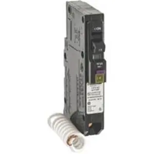 212 MAIN Square D By Schneider Electric 1-Pole QO115DFC Breaker, 15A Capacity CAFCI/GFCI Large Home Appliance Part, Plug-On, Single Pole