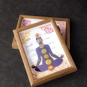 Natural Healing Health Energy Gem Seven Chakra Photo Frame, Desktop Decoration, Home Decor, Gift for Friend & Family, Home Decor Accessory