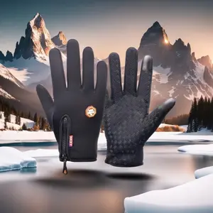Waterproof Warm Thermal Gloves With Finger Touchscreen Functionality Fingerless Gloves