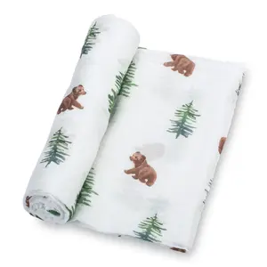 LollyBanks Muslin Baby Blanket, Ultra Soft Muslin Cotton Baby Swaddle Blanket, All-Purpose Receiving Blankets for Swaddling Nursing & Play, Warm Toddler Blanket for Newborns #LollyBanks #MuslinBabyBlanket #ReceivingBlankets