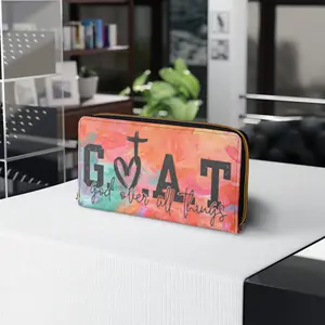God Over All Things Zipper Wallet — GOAT Christian Faith Wallet