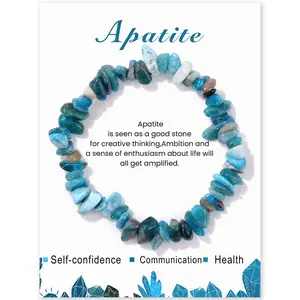 Natural Apatite Stone Bracelet, Handmade Jewelry Gift for Women, Unique Accessory for Daily Wear, Perfect Present for Loved Ones
