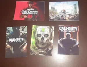 CALL OF DUTY COVER PHOTO 4inx3in  STICKERS 5-1 SET Vinyl Decorative Stickers for Water Bottles Phone Cases Laptops and More Versatile Personalization Options