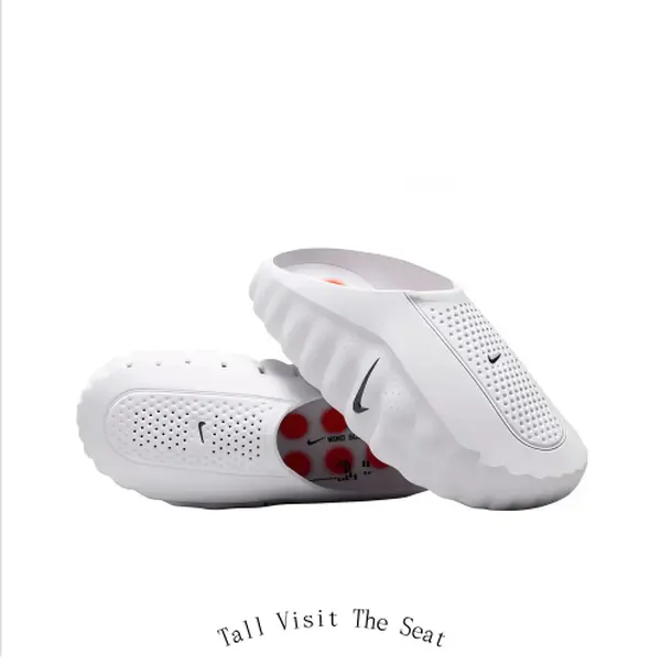 White Soft Cloud EVA Slides, Ultra-Comfort Cushioned Non-Slip Slippers, Breathable Hollow-Out Casual Footwear