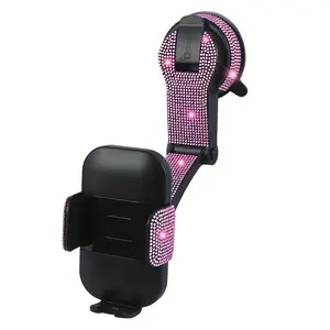 Car Diamond Mobile Phone Holder Suction Cup Car Mobile Phone Holder Universal Multi-Function 360 Rotation Anti-Shake Navigation Holder