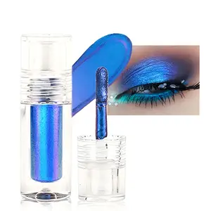 Blue Duochrome Chameleon Liquid Eyeshadow High-Impact Multi-Dimensional Finish Silky Smooth High Pigment Holographic Glitter Makeup