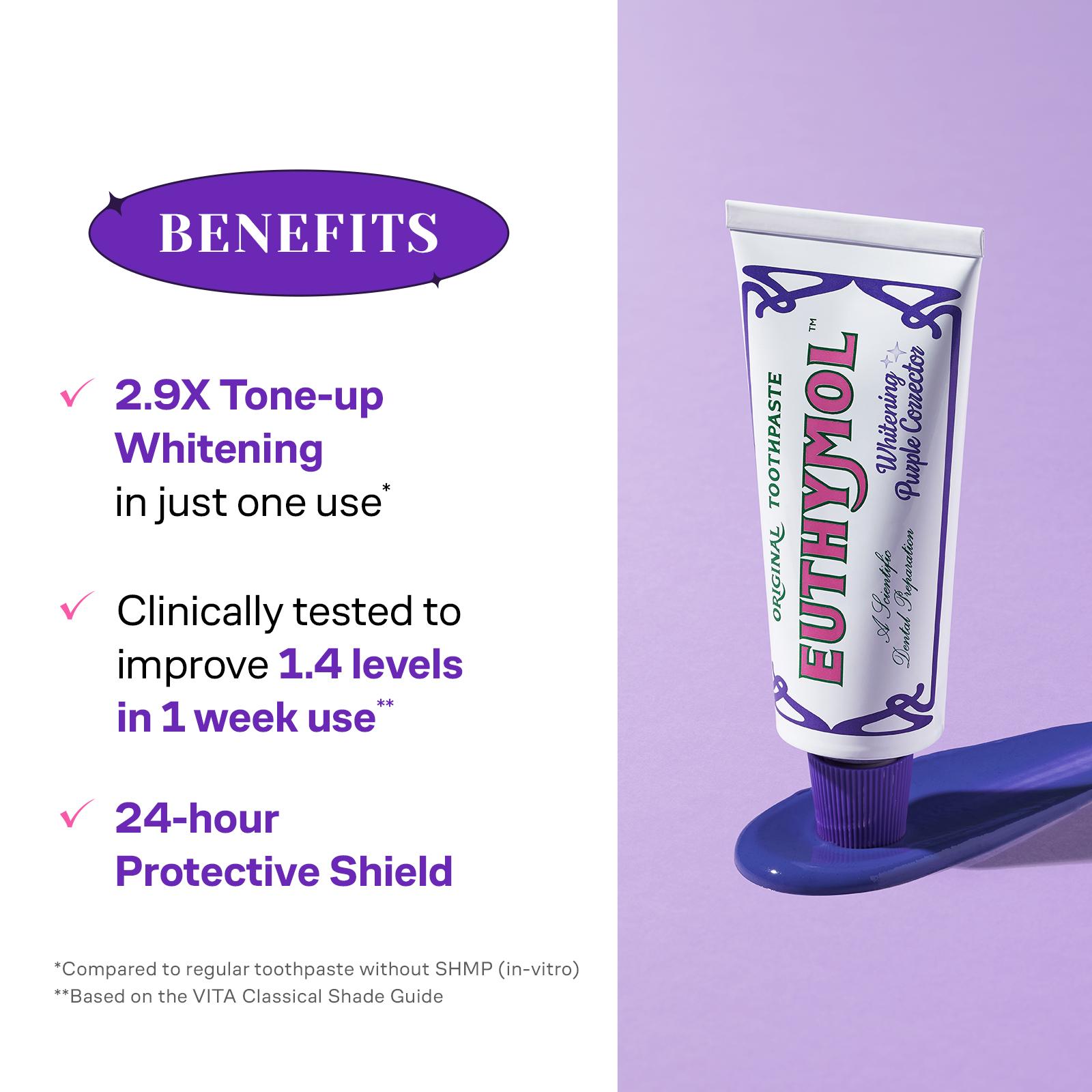 Euthymol Whitening Set & Squeezer – Removes Coffee & Tea Stains, Brightens Teeth, 1100ppm Fluoride for Cavity Protection, Korean Oral Care Euthymol Whitening Set & Squeezer – Removes Coffee & Tea Stains, Brightens Teeth, 1100ppm Fluoride for Cavity Protection, Korean Oral Care