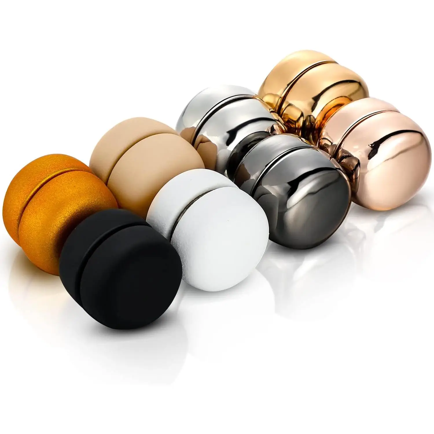 8 Pairs Hijab Hijab Pins Women for Dress Cleavage Multi-use Pinless Muslim Buttons Veil Scarf Pins(Rustic Style)