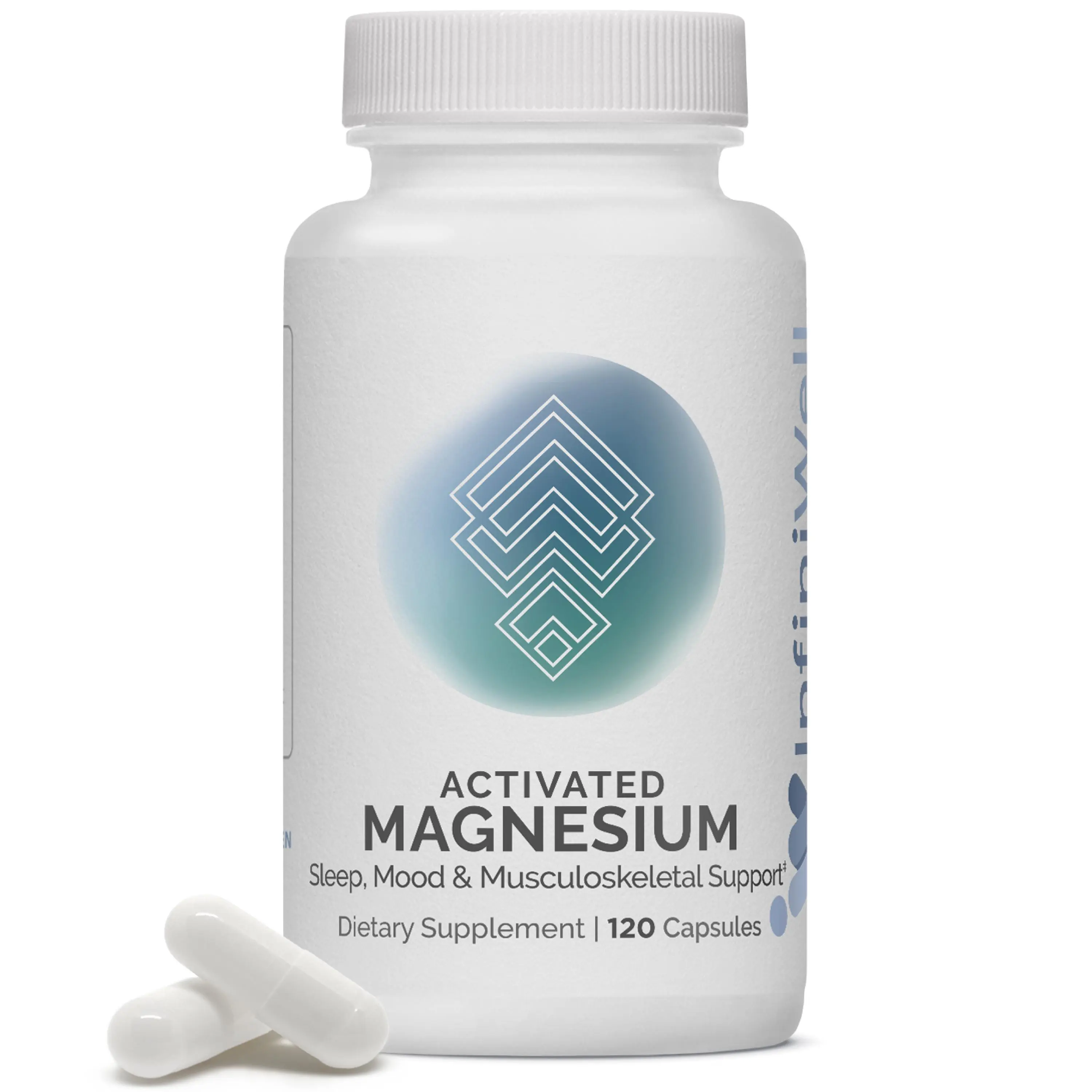 InfiniWell Activated Magnesium Complex Capsules with Magnesium Glycinate & Malate - Gentle High-Absorption Magnesium Supplement