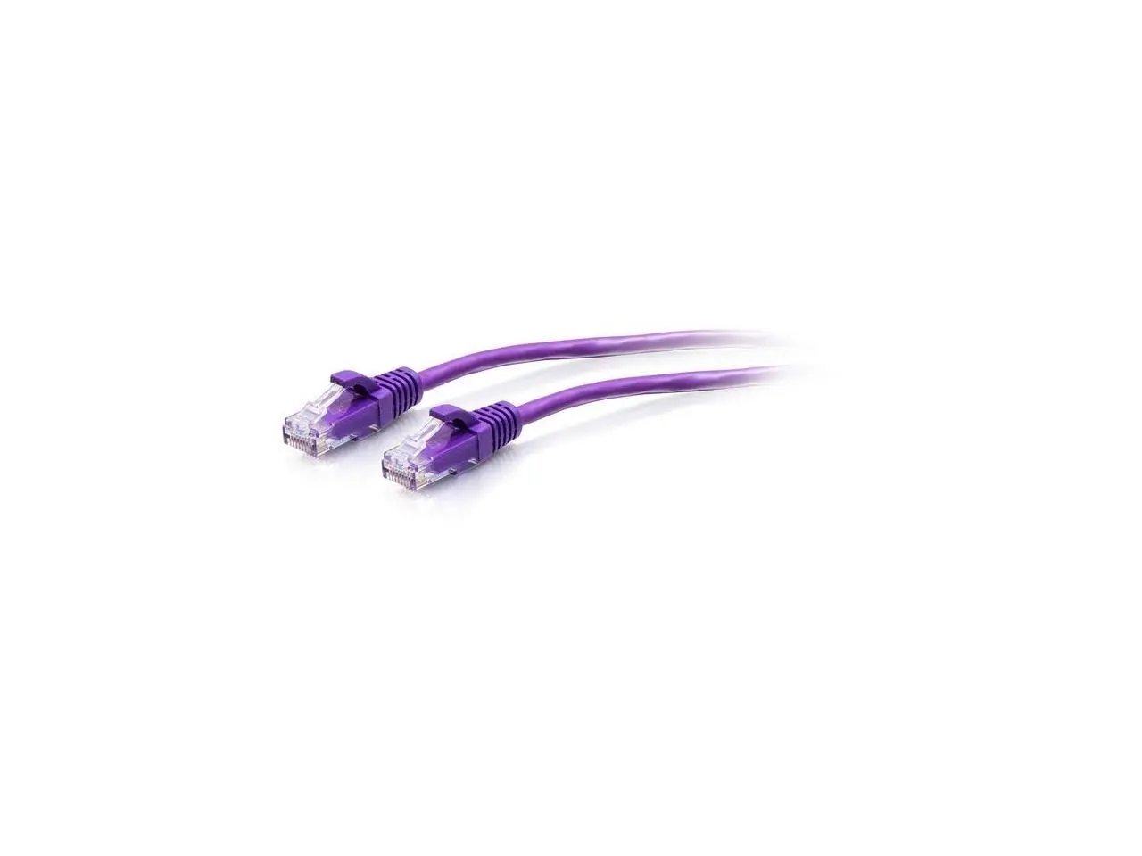 C2G 25ft Cat6a Snagless Unshielded UTP Slim Ethernet Patch Cable Purple C2G30194