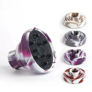 Portable Hair Dryer Diffuser Attachment, Gradient Color Foldable Design, Easy Storage, Suitable for Most Blow-Dryers, Travel & Home Use, Salon Dryer Accessories