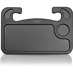 Car Steering Wheel Desk | Food Table for Car | car accessories girls| Steering Wheel Tray for Constant Travelers, Fits Most Vehicles Steering Wheels (Black)