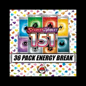 LIVE Energy Break 151 - 36 Pokémon Booster Packs - 8 Spots