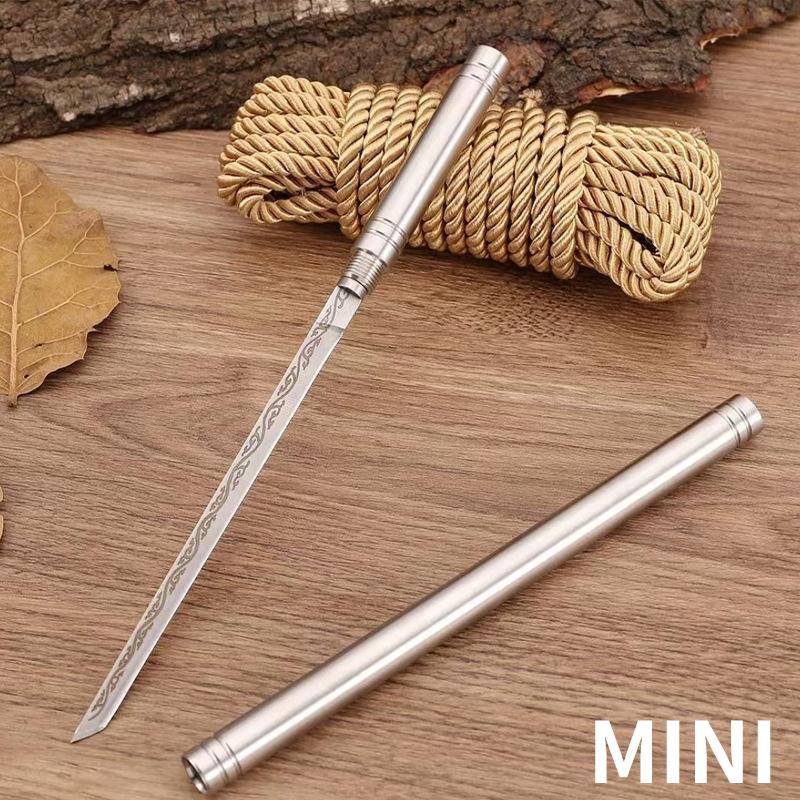 Stainless Steel Meat Knife 1 Piece Set with Blade and Handle, Durable Steak Knife, 1 Count Sheath, Thickened for Various Kitchen Uses Cutting Utensils