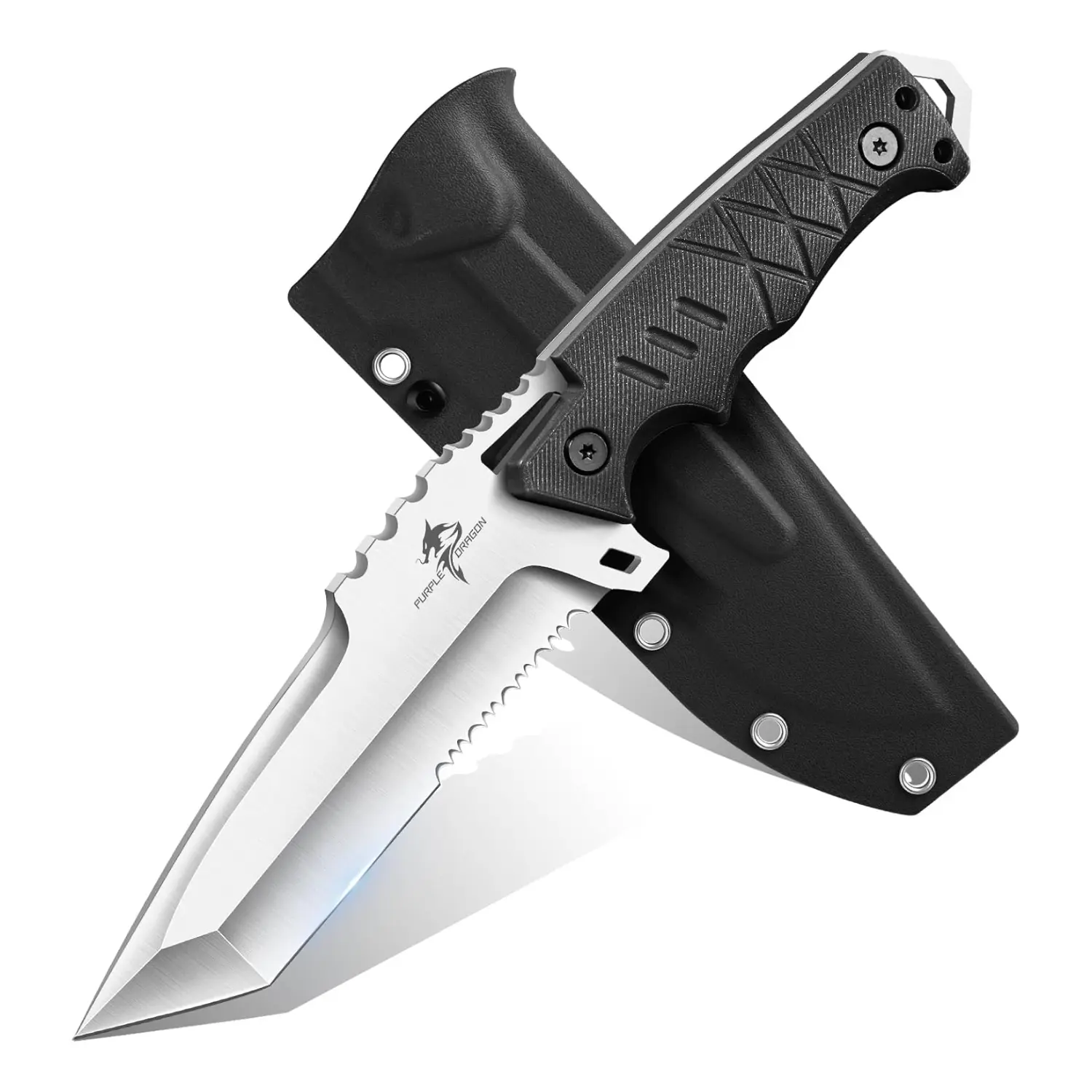 Purple Dragon Outdoor knives - G10 Handle, Ideal for Camping,Nice Christmas Gift