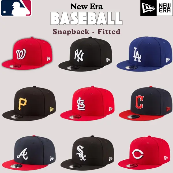 MLB New Era LA Dodgers NY Yankees 9FIFTY 59FIFTY Snapback Cap – Premium Unisex Baseball Hat, Adjustable Fitted Style, Comfortable Everyday Wear, Classic Baseball Sportswear, Retro Vintage Fashion, Modern Urban Streetwear, USA Trend