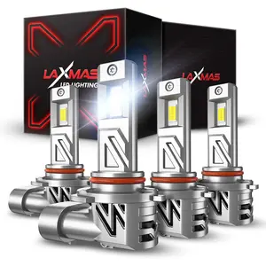 2002 GMC Sierra 2500 HD 9005/HB3 9006/HB4 240W 6500K White IP68 LED Headlight Bulbs 2Pairs Laxmas LM3
