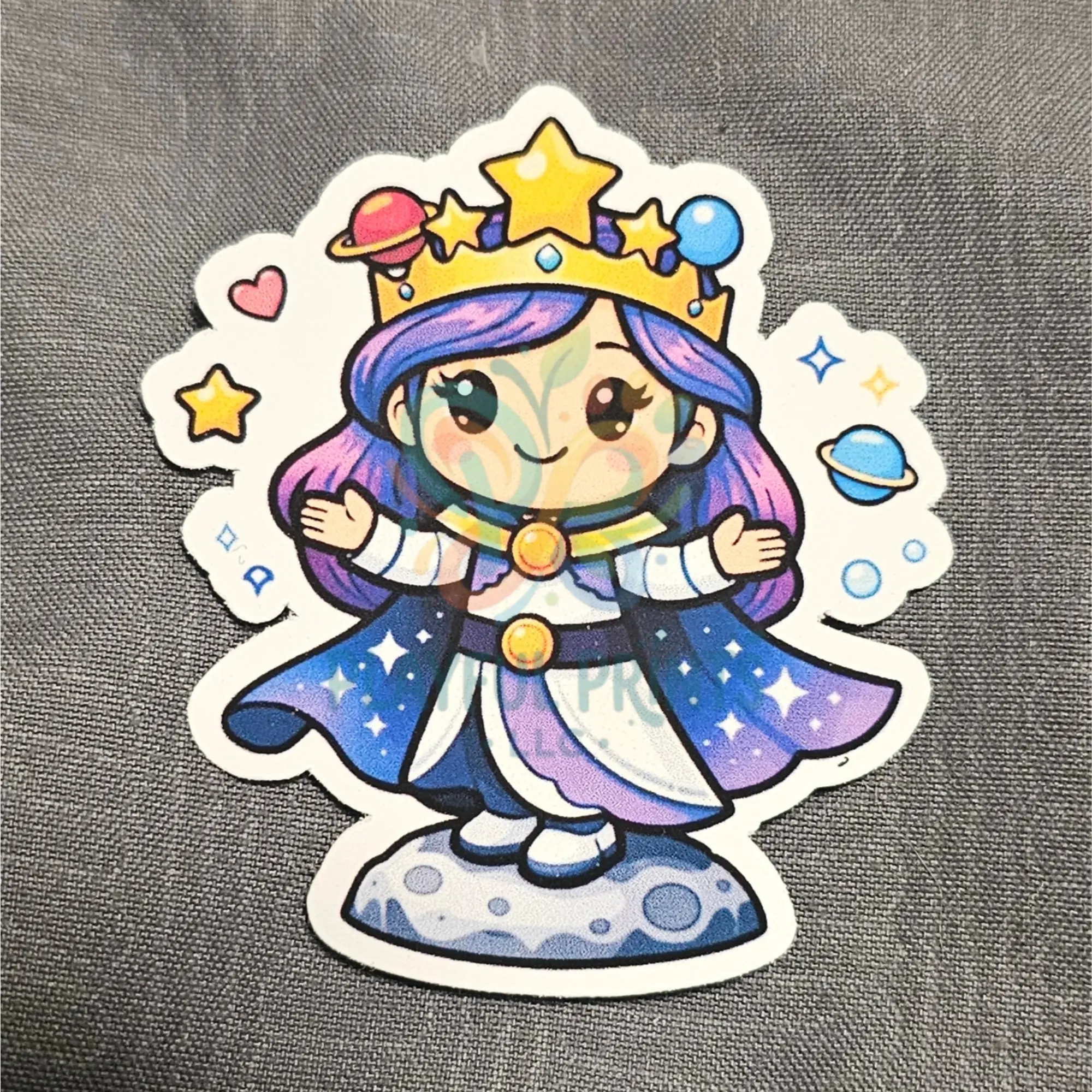 Space Themed Whimsical Princess Queen Stickers - Kids' Crafts Embellishment for DIY Scrapbooking, Stamping, Toys & Hobbies Decor Supplies