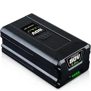 5.0Ah 80V Lithium ion Battery Compatible with Greenworks 80Volt GBA80200 Max Cordless Power Tools