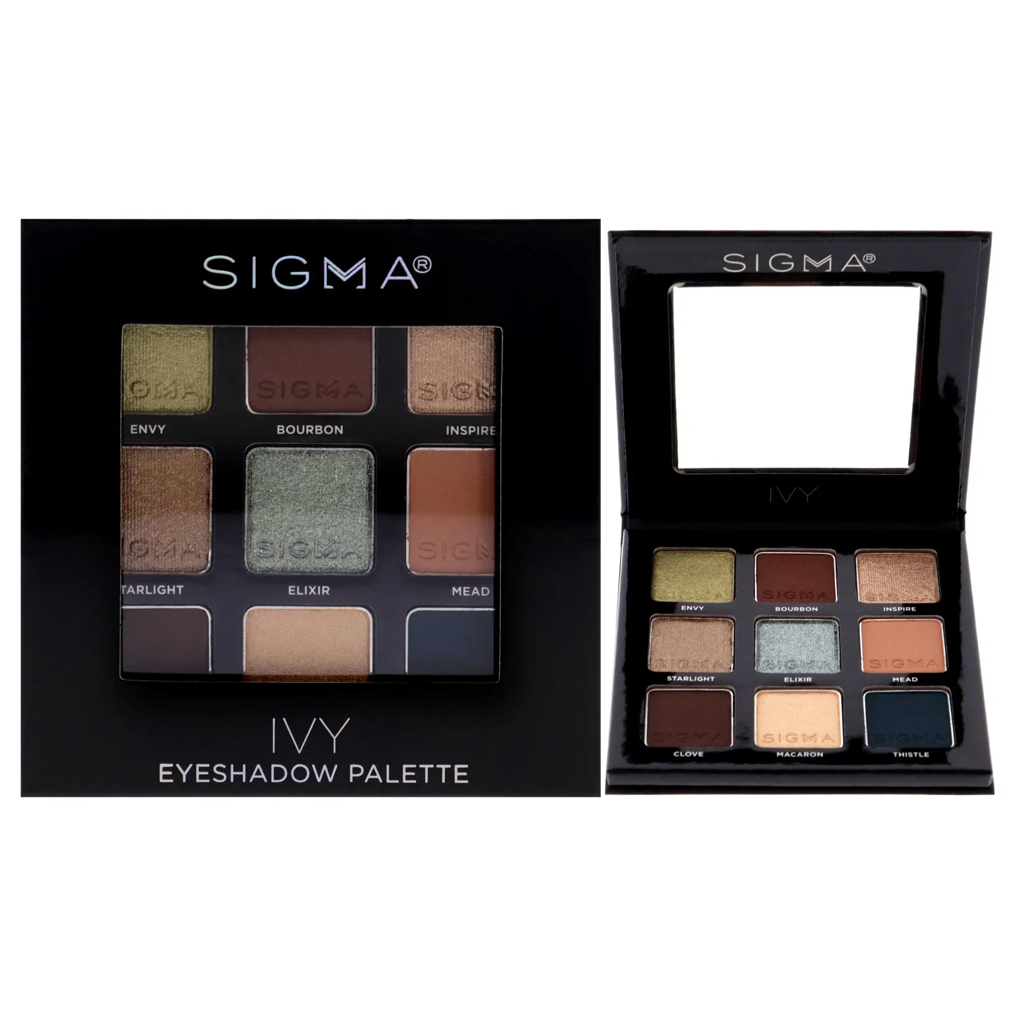 SIGMA Ivy Makeup Compact Eyeshadow Palette for Women, 0.32oz Eye Shadow